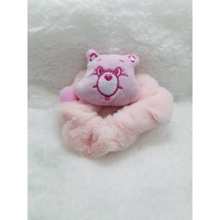 「Vu★Ma」Care Bears彩虹熊 絨毛髮圈 粉紅色 髮束