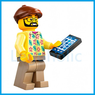LEGO 樂高 60407 花襯衫 乘客 單人偶 全新品, 城市 雙層 光觀巴士 手機