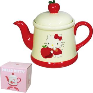 【模型君】凱蒂貓 Hello Kitty 陶瓷茶壺(蘋果/350ML)