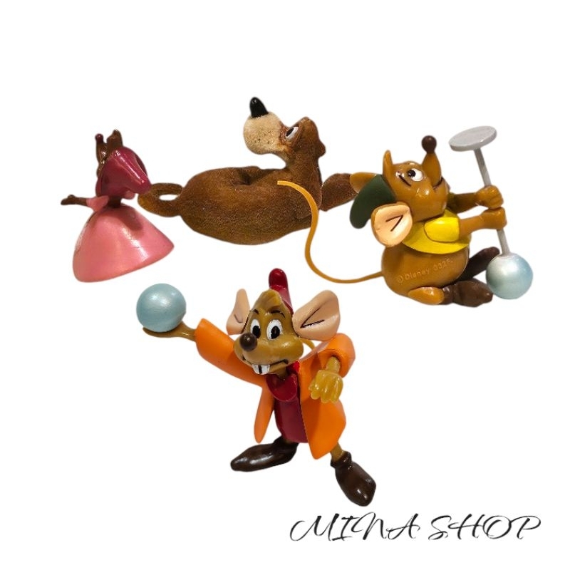 s2迪士尼 灰姑娘 小老鼠格斯 縫紉小老鼠 灰姑娘狗狗 仙杜瑞拉 仙履奇緣 公主系列 冷門角色 絕版公仔玩具 擺飾