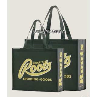 <全新> Roots專櫃正品 Modern Classic經典緣 草寫LOGO 環保 購物袋