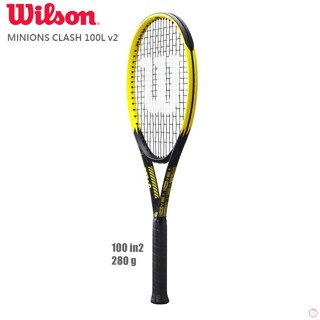 【威盛國際】WILSON X MINIONS CLASH 100L V2 小小兵2.0限定版 網球拍 (280g)