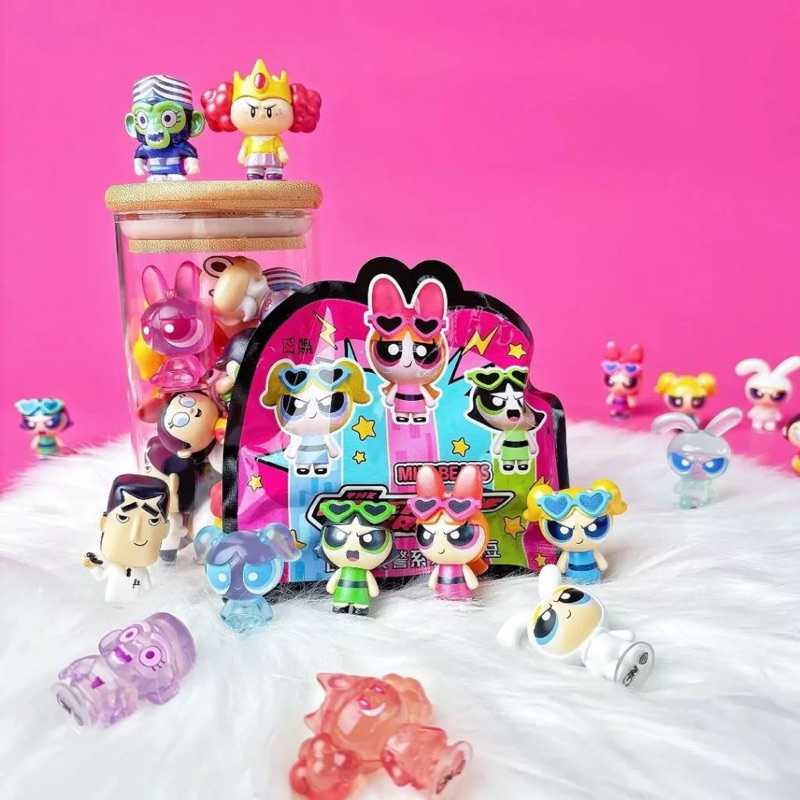 飛天小女警 萌粒 迷你豆 魔人啾啾 水晶花花 盲袋 公仔