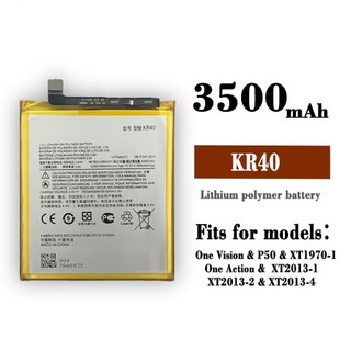 適用於摩托羅拉 Moto One Vision/P50/One Action手機電池KR40工廠批發