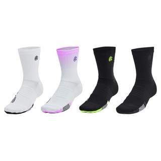 【UNDER ARMOUR】Curry籃球襪出清！UA 厚底 Playmaker Crew 柯瑞 短襪 1376231