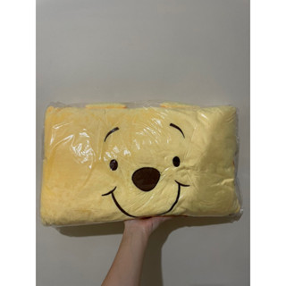 Disney迪士尼 小熊維尼方型抱枕 蓋毯