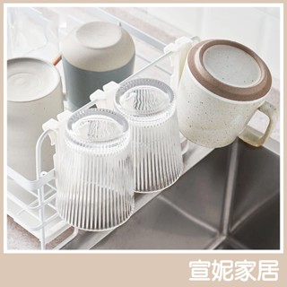日本KM 瀝水杯架 瀝水掛鉤 水杯架 簡易瀝水杯架 瀝水架 杯架 杯子收納架 杯子收納架 瓶罐瀝水架 廚房收納架