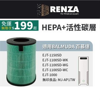 適用Balmuda百慕達AirEngine EJT-1100SD S200 1150SD 無印良品MUJI 清淨機 濾網