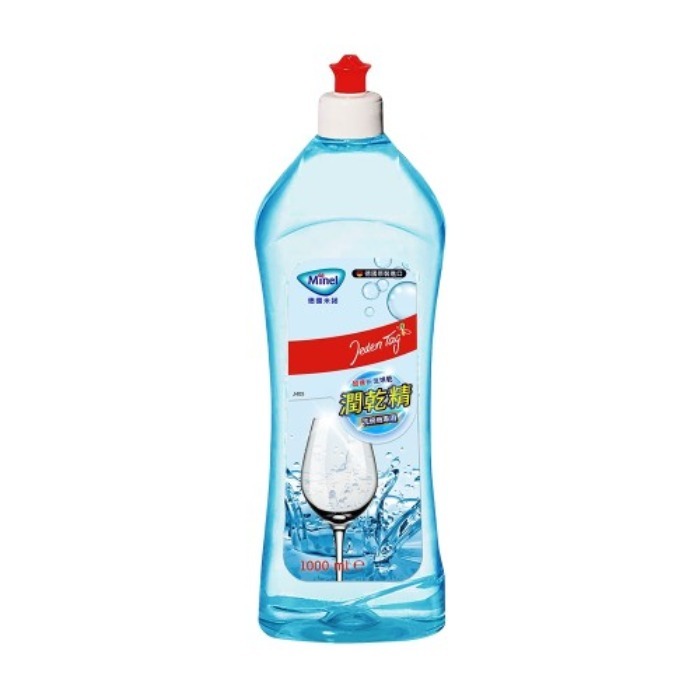 Minel米諾 洗碗機專用光潔劑潤乾精1L(加強乾燥/去除水痕水漬/玻璃餐具推薦)