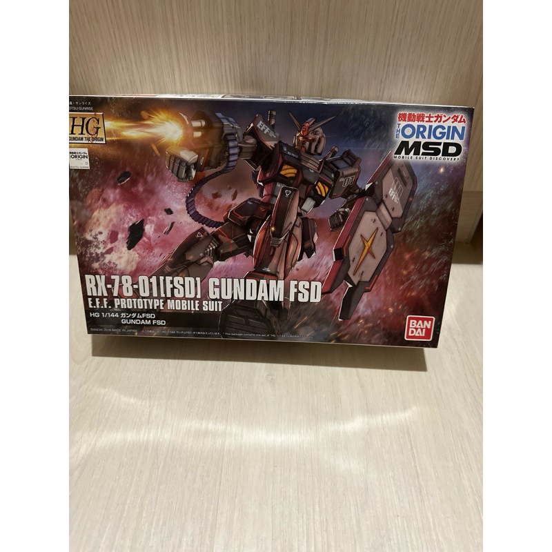萬代 GTO HG 1/144 HGUC ORIGIN MSD RX-78-01 Gundam FSD 鋼彈
