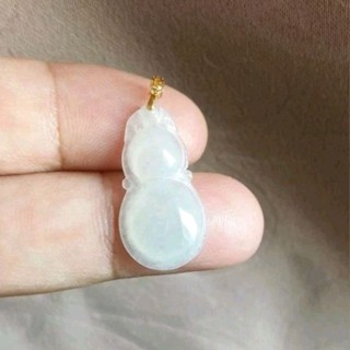 玉貴人…天然純黃K金 冰種葫蘆翡翠玉墜項鍊，特價