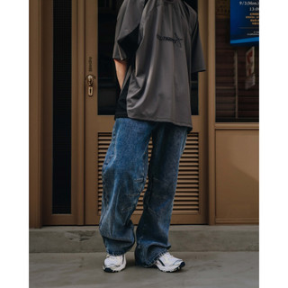 【GSELECT】Quest - Baggy Barrel Jeans 錐形 堆疊 水洗牛仔褲 牛仔長褲 錐形長褲