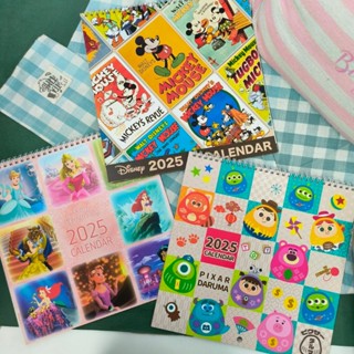 💗臺製現貨💗2025年 迪士尼 12k 掛曆 米奇 怪獸電力公司 公主 辦公桌曆 桌曆 月曆 行事曆 114年 文具