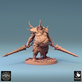 Tazo工坊[RM] 劊子手 雙劍Executioner Double Sword 3D列印模型POP