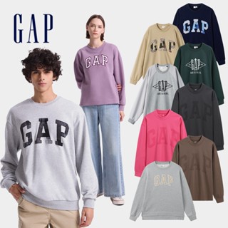 Gap 男女裝 Logo刺繡/印花刷毛圓領長袖上衣-多款任選(636009&637686&637868&634496)