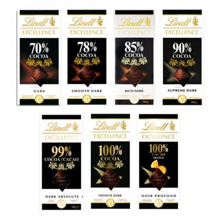 【蝦皮直營】瑞士蓮 Lindt 極醇 巧克力片 70%/78%/85%/90%/99%/100%/香橙 黑巧克力