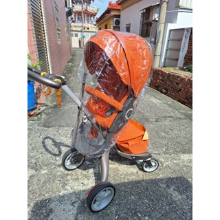 二手防雨罩 Stokke Xplory 嬰兒手推車的防雨罩 透明 挪威