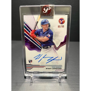 「85 Cards」2024 Topps Pristine Wyatt Langford rc 遊騎兵 大物 新人簽名