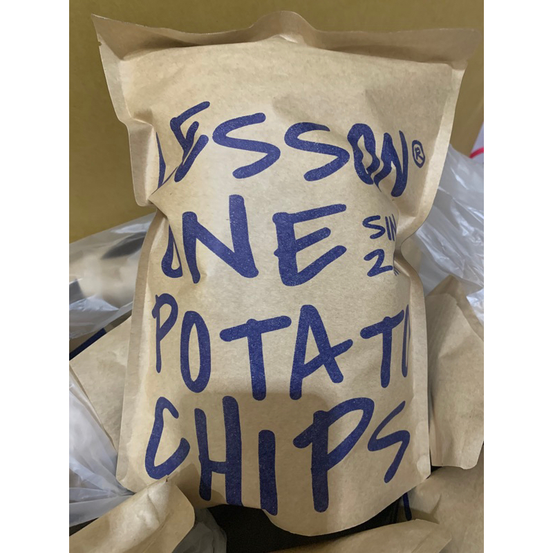 現貨 台中必吃 LESSON ONE 洋芋片 有純素洋芋片 素食可食 台中早午餐 海苔洋芋片