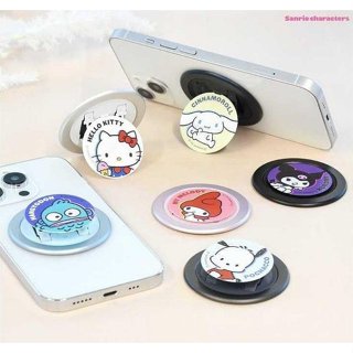♥小花花日本精品♥Hello Kitty 美樂蒂 酷洛米 大耳狗 帕恰狗 人魚漢頓 造型伸縮手機支架 手機指環支架 ~3