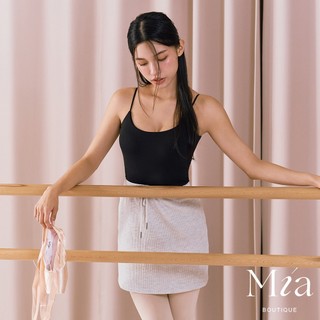 【Mia Boutique】CLASSIC時髦細肩帶大U背運動BRA TOP