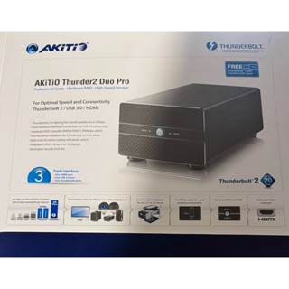 AKiTiO Thunder2 Duo Pro 雷霆雙劍 兩顆3.5"硬碟外接盒