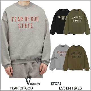 FOG Fear of God ESSENTIALS STATE LOGO 印花 長袖 大學踢 大學T 長T 衣服 男女