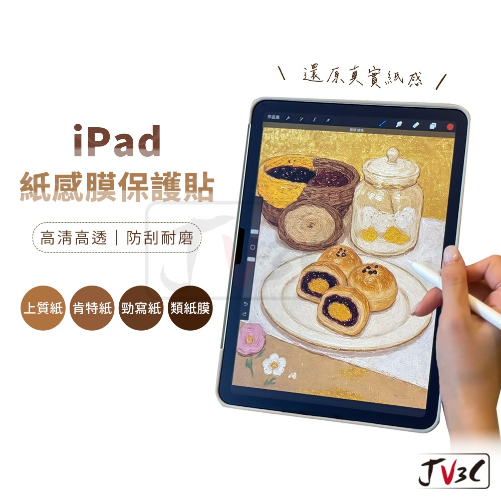 iPad 紙感保護貼 類紙膜 上質紙 肯特紙 適用 iPad 保護貼 Air 10.9 Pro 11 7 8 9 10