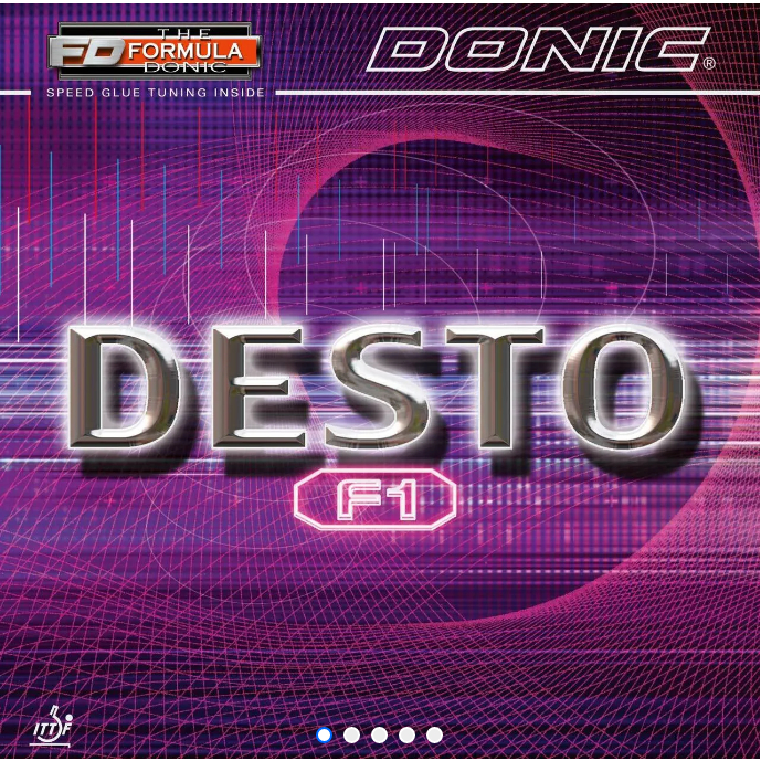 ［將拼桌球運動空間］DONIC DESTO F1 max 紅、黑膠皮 適合初學