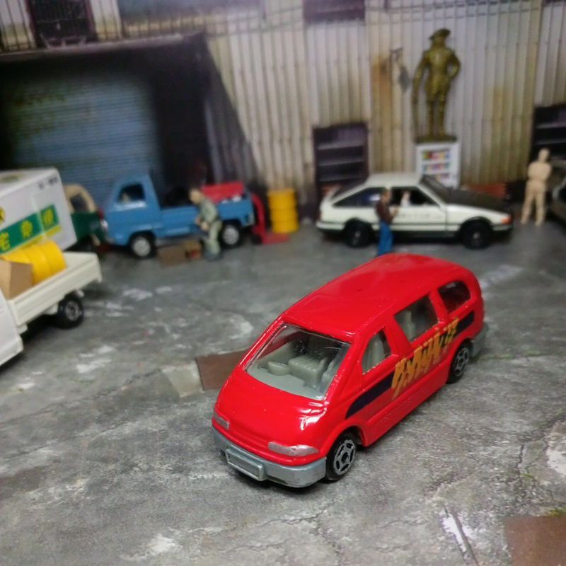 老模型車Toyota Previa 無盒有暇約7.5公分