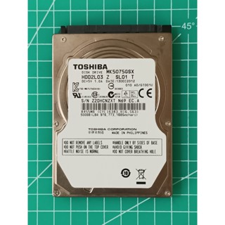 TOSHIBA東芝 2.5吋SATA 500GB(500G) NB筆電硬碟 MK5075GSX [故障/523]