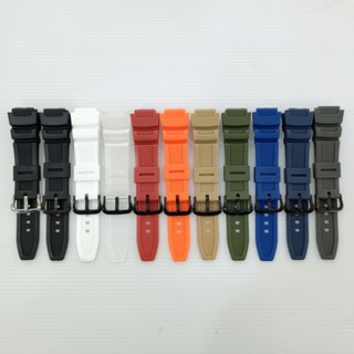 18mm凸口橡膠錶帶 電子錶錶帶 CASIO替用錶帶 AE-1000W AE-1100W W-218H W-219H可用