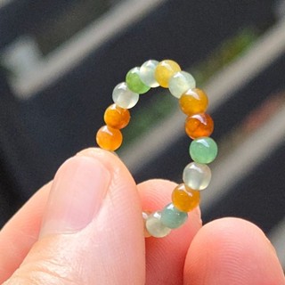 嗨，寶貝銀飾珠寶* 翡翠玉石☆保證A貨 色澤油亮 純天然緬甸玉 高冰種 三彩 翡翠戒指 戒圈 指圈