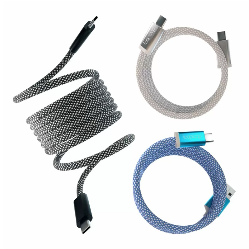 <神獸媽 好市多代購> Looploop 磁吸式傳輸充電線 3入組