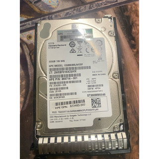 【現貨免運】HPE 300GB 10K SAS 2.5吋 硬碟 伺服器硬碟