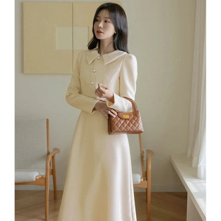 🇰🇷Chloe C. 韓國東大門服飾🇰🇷 正韓小香風立領連身長裙.婚禮典禮.宴會主持