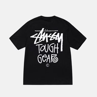 〖AXEL〗Stussy Gear Logo TEE 塗鴉字母短T 黑白純色 男女經典短袖T恤