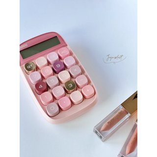 彩色眼影盤計算機 迷你計算機 手持計算器 學生文具 多色選擇 辦公必備 可愛風小型便攜計算機