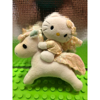 早期 1999年 三麗鷗 25週年 hello kitty 獨角獸 飛馬 布偶 娃娃