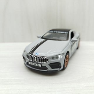全新盒裝現貨~1:36~寶馬 BMW M8 淺灰色 合金 模型車 (聲光車) 玩具 兒童 禮物 收藏 交通