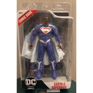 ｛克拉克玩具｝麥法蘭 DC 7吋 SuperMan Earth-2 黑人 超人 7吋 人偶 公仔