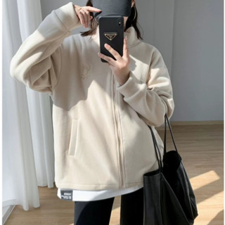 冬季 新款 臺灣現貨 搖粒絨外套 羊羔絨外套 加絨衛衣外套 女秋冬款 羊羔毛加絨衛衣 加絨加厚 冬天必備