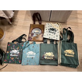 Roots 品牌多款環保購物袋 提袋 聖誕款 聖誕袋子