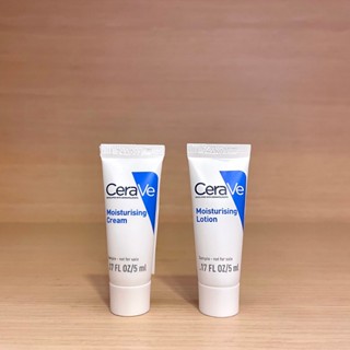栗子美妝🌰｜CeraVe 適樂膚 長效潤澤修護霜 長效清爽保濕乳 5ml 小樣 旅行裝