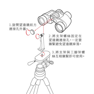 我愛買Kenko雙筒望遠鏡用L型三腳架轉接器KTH-001金屬雲臺支架附公母1/4吋連線座雙筒望遠鏡腳架雙眼望遠鏡連接器