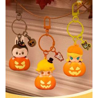 ｛OGC} POP MART 泡泡瑪特 LABUBU/DIMOO/MOLLY 南瓜發光吊飾 萬聖節🎃