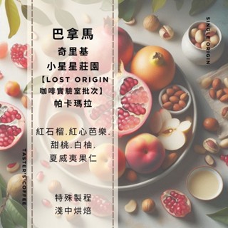 TASTER`S 巴拿馬 奇裡基 小星星莊園 帕卡瑪拉 特殊製程【LOST ORIGIN咖啡實驗室批次】咖啡豆