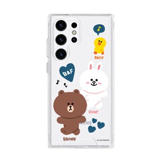 【TOYSELECT】LINE FRIENDS經典-愉快哼歌防摔透明SAMSUNG手機殼