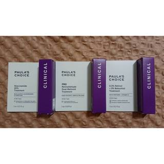 寶拉珍選 高效A醛PRO新生精華 3ml、0.3%A醇+2%補骨脂酚精華乳 5ml、20%b3青春緊緻毛孔精華液 2m