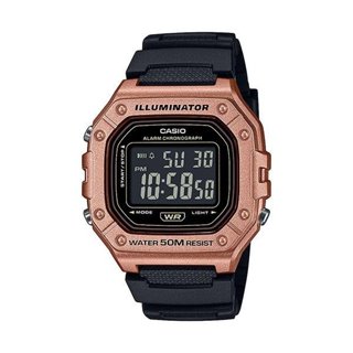 經緯度鐘錶CASIO電子錶腕錶今年最新款 酷似G-SHOCK 方形大字幕復古款 50米運動錶【↘超低價】W-218H